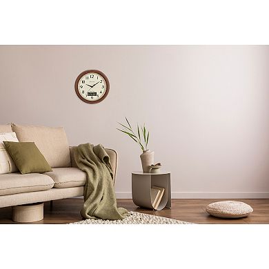 Bulova Dual Time Wall Clock