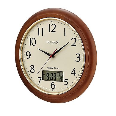 Bulova Dual Time Wall Clock