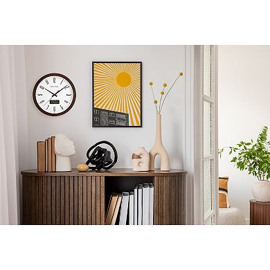Bulova Dateline 14-Inch Wall Clock