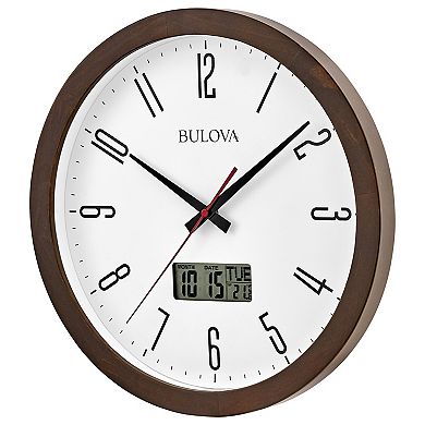 Bulova Dateline 14-Inch Wall Clock