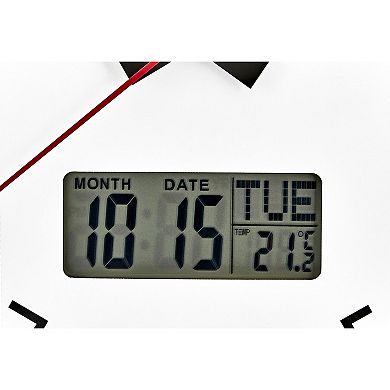 Bulova Dateline 14-Inch Wall Clock