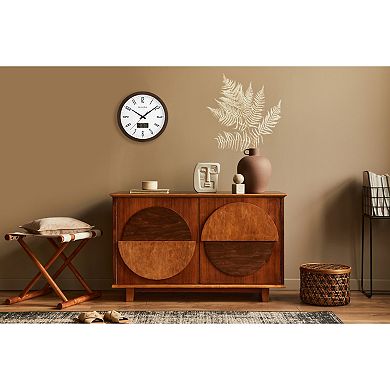 Bulova Dateline 14-Inch Wall Clock