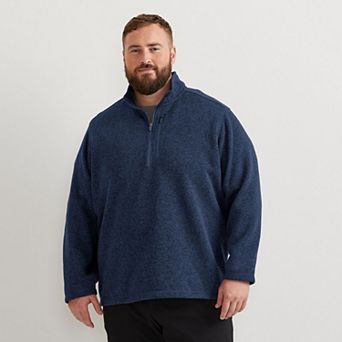 Big & Tall Eddie Bauer Radiator Quarter Zip Pullover Sweatshirt