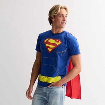 Men's Superman Graphic Tee with Cape