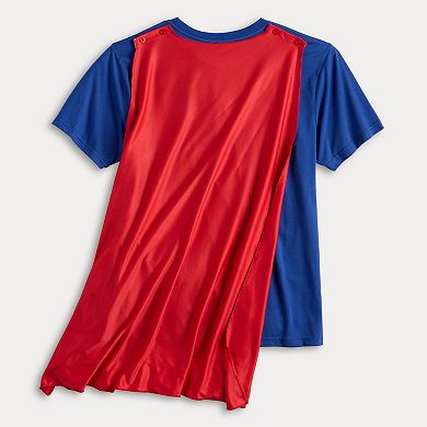Men's Superman Graphic Tee with Cape