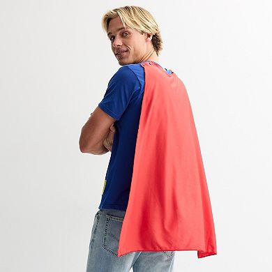 Men's Superman Graphic Tee with Cape