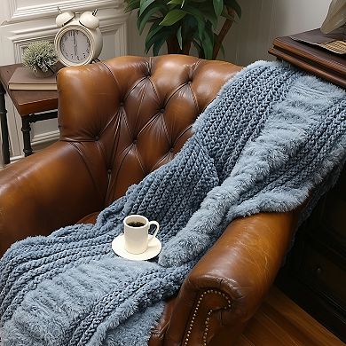 Your Lifestyle by Donna Sharp Plush Knit Throw Blanket