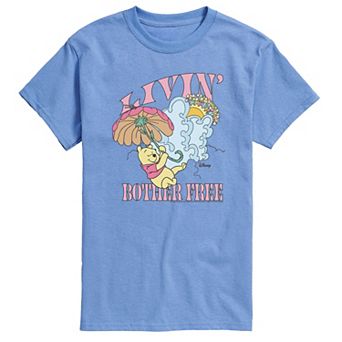 Men's Disney's Winnie The Pooh Livin' Bother Free Graphic Tee
