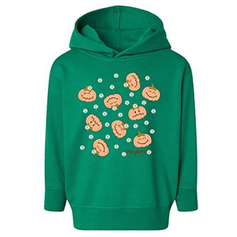 SmileyWorld Pumpkin Collage Daisies - Toddler Hoodie