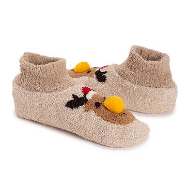 Women's MUK LUKS Cozy Ribbed Cuff Slipper Socks