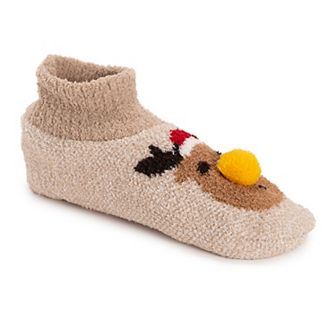 Women's MUK LUKS Cozy Ribbed Cuff Slipper Socks