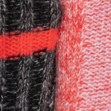 Women's MUK LUKS 2-Pack Color Blocked Cabin Slipper Socks