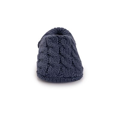 Women's MUK LUKS Chunky Ribbed Heel Ballerina Slippers