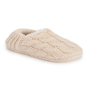 Women's MUK LUKS Chunky Ribbed Heel Ballerina Slippers