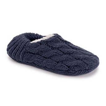 Women's MUK LUKS Chunky Ribbed Heel Ballerina Slippers