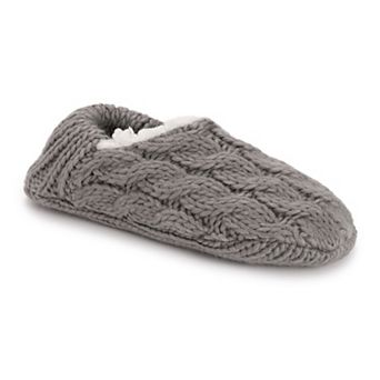 Women's MUK LUKS Chunky Ribbed Heel Ballerina Slippers