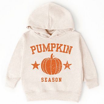 Pumpkin Season Star Distressed - Toddler Hoodie