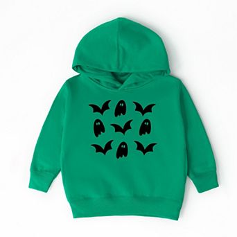 Ghosts and Bats Stacked - Toddler Hoodie
