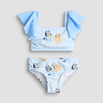 Toddler Girl 2 pc Bluey Swim Top & Swim Bottoms Set