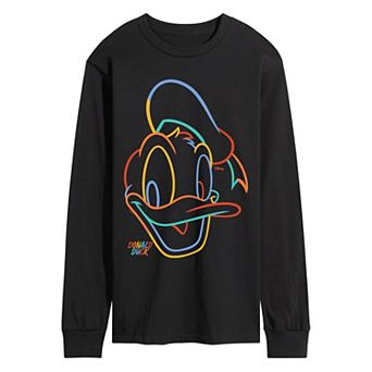 Men's Disney's Donald Duck Long Sleeve Graphic Tee