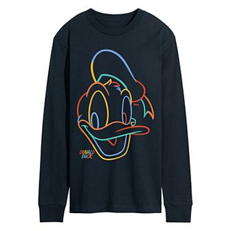 Men's Disney's Donald Duck Long Sleeve Graphic Tee