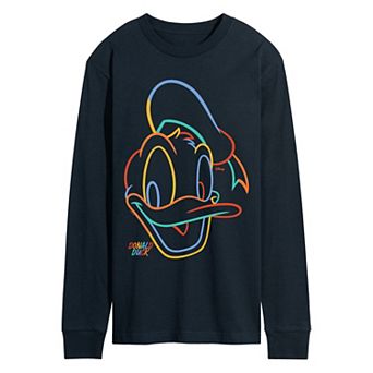 Men's Disney's Donald Duck Long Sleeve Graphic Tee