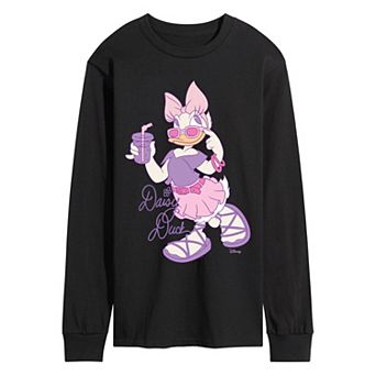 Men's Disney's Daisy Duck Retro Style Long Sleeve Graphic Tee