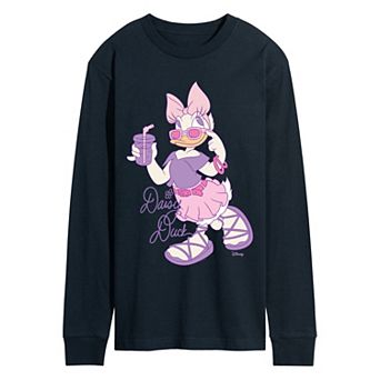 Men's Disney's Daisy Duck Retro Style Long Sleeve Graphic Tee