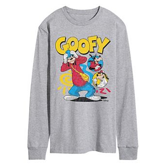 Men's Disney's Goofy 90s Bootleg Long Sleeve Graphic Tee