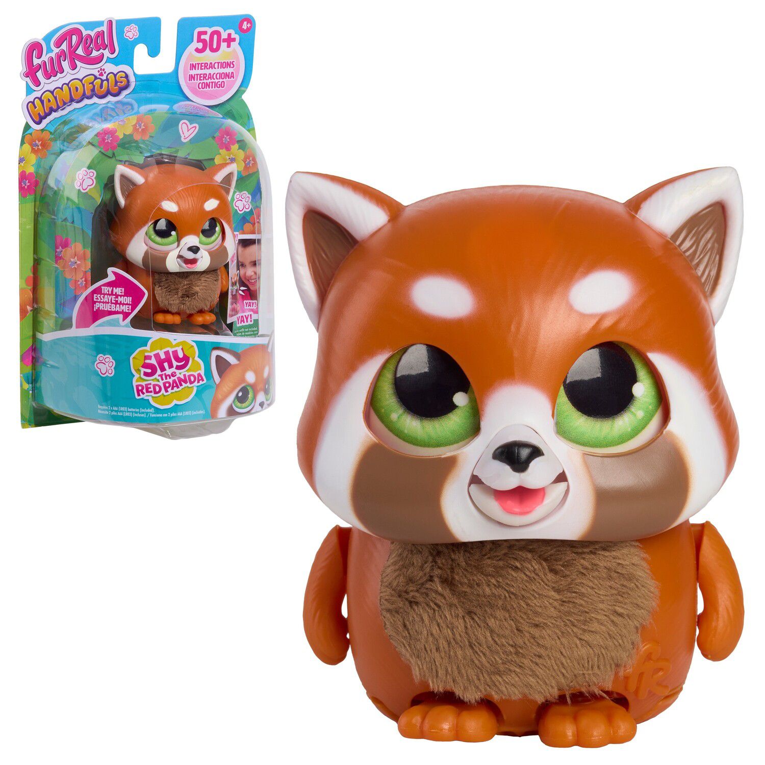 Детская мягкая игрушка Just Play furReal Handfuls Shy The Red Panda Interactive Plush Toy — фото 1