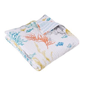 Levtex Home Whimsical Sea Quilted Throw Blanket