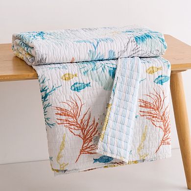 Levtex Home Whimsical Sea Quilted Throw Blanket