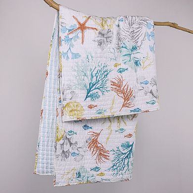 Levtex Home Whimsical Sea Quilted Throw Blanket