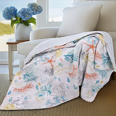 Levtex Home Whimsical Sea Quilted Throw Blanket