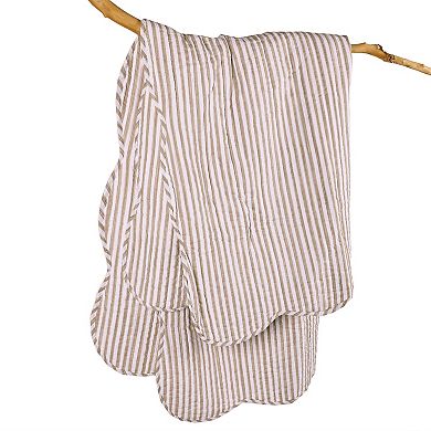 Levtex Home Martha Stripe Quilted Throw Blanket