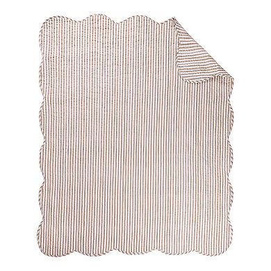 Levtex Home Martha Stripe Quilted Throw Blanket