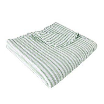 Levtex Home Martha Stripe Quilted Throw Blanket