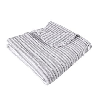 Levtex Home Martha Stripe Quilted Throw Blanket
