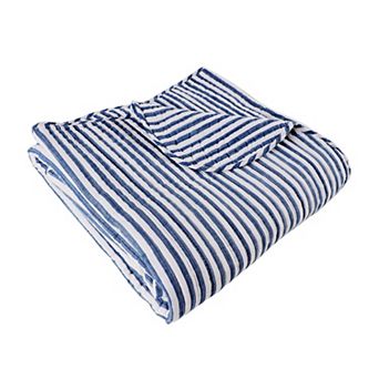 Levtex Home Martha Stripe Quilted Throw Blanket