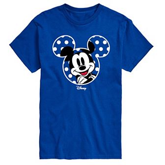 Men's Disney's Mickey Mouse Polka Dot Ears Graphic Tee