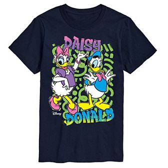 Men's Disney's Donald & Daisy Duck Retro Graphic Tee
