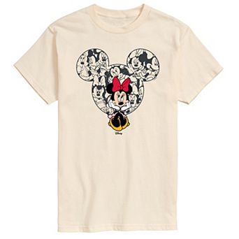 Men's Disney's Minnie Mouse Ear Collage Graphic Tee