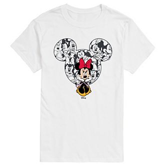 Men's Disney's Minnie Mouse Ear Collage Graphic Tee