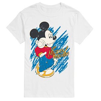 Men's Disney's Mickey Mouse Retro Style Graphic Tee