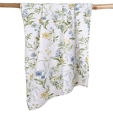 Levtex Home Quilted Floral Throw Blanket
