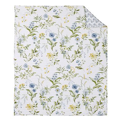 Levtex Home Quilted Floral Throw Blanket
