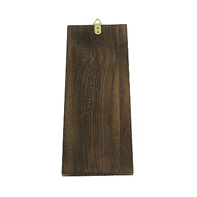 Set of 3 Wood Framed Glass Bottle Wall Vases Bohemian Style Boho Decor