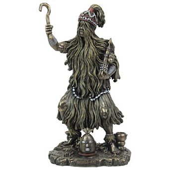 Bronzed Finish Babalu Aye Orisha of Health and Healing Statue 8.5 in Tall