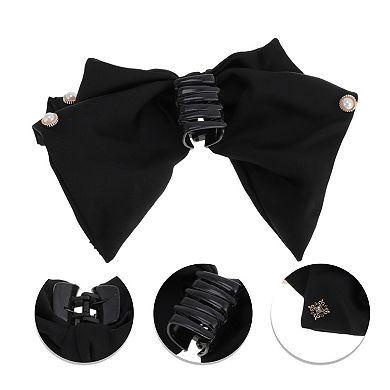 Fashion Bow Faux Pearl Hair Clips for Home 1 Pc