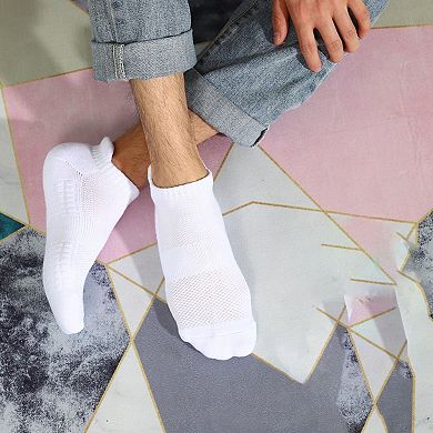 6pk Men's Low - Cut Athletic Socks with Massage Sole & Sweat - Wicking